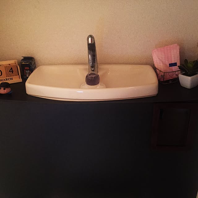 バス/トイレ/DIY/100均/ダイソー/トイレのタンク隠し DIYのインテリア実例 - 2016-01-19 01:37:52