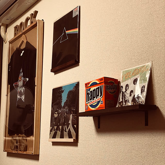 壁/天井/レコード/100均/ハンドメイド/ビートルズ...などのインテリア実例 - 2018-05-24 21:24:02