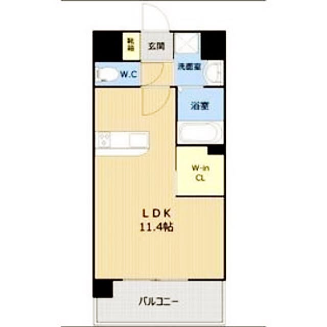 部屋全体/間取り図/引っ越しました/1Rマンションのお部屋のインテリア実例 - 2016-03-07 22:18:08
