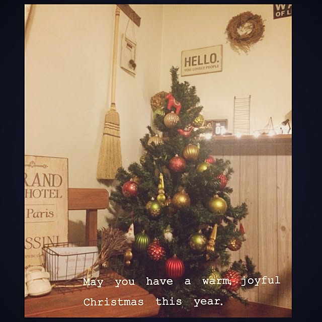 クリスマスツリー/コストコのオーナメント/セリア/部屋全体のインテリア実例 - 2015-11-16 15:37:35