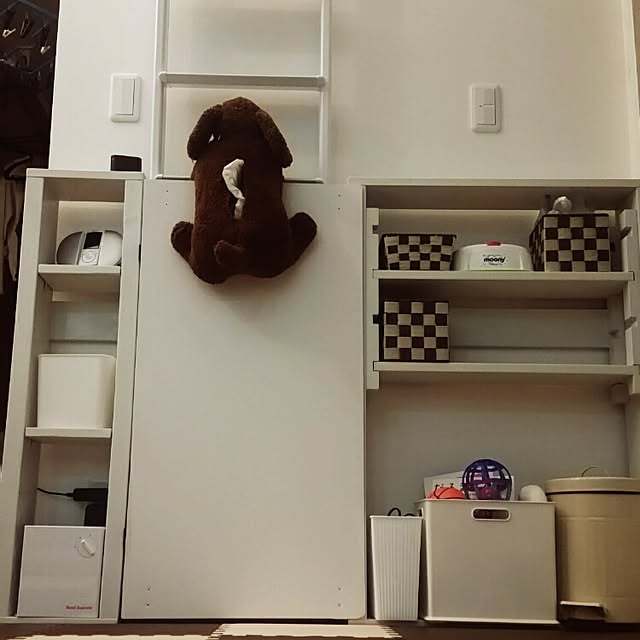棚/DIY/すきま収納/ロフトはしご/塗装DIYのインテリア実例 - 2017-05-22 21:22:43