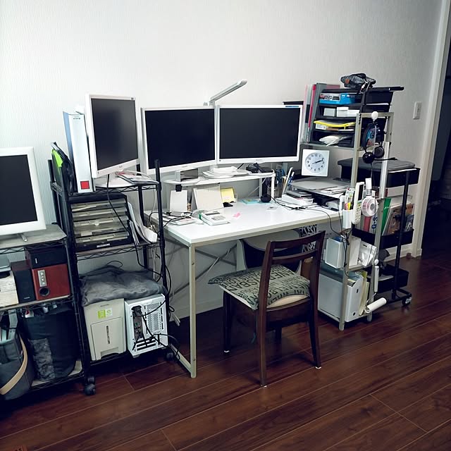 机/モニター応募投稿/ワークスペース/夫のワークスペース/キーボードも書類も置きたい！...などのインテリア実例 - 2025-03-12 14:00:38