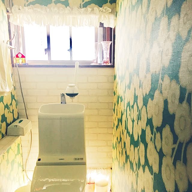 バス/トイレ/壁紙DIY/北欧/DIYのインテリア実例 - 2017-07-21 08:39:02