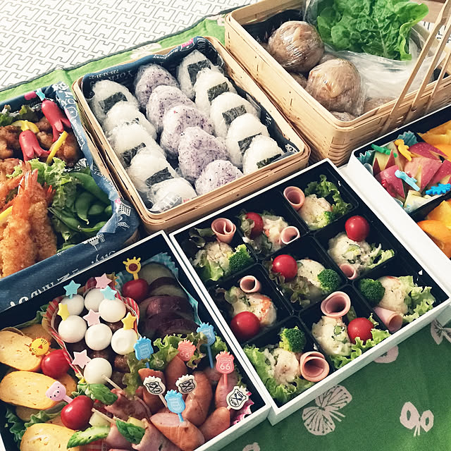 机/賃貸/竹かご弁当箱/三段重/DEAN＆DELUCA...などのインテリア実例 - 2018-06-04 13:11:36