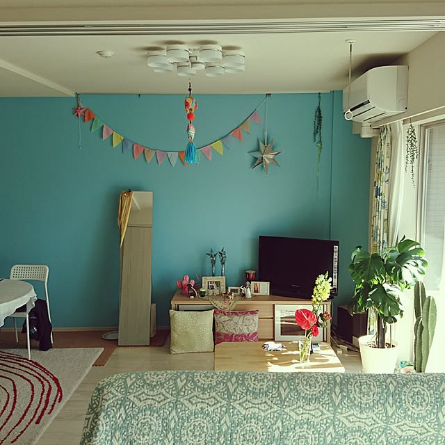 リビング/IKEA/観葉植物/マンション/二人暮らし...などのインテリア実例 - 2017-03-02 01:31:07