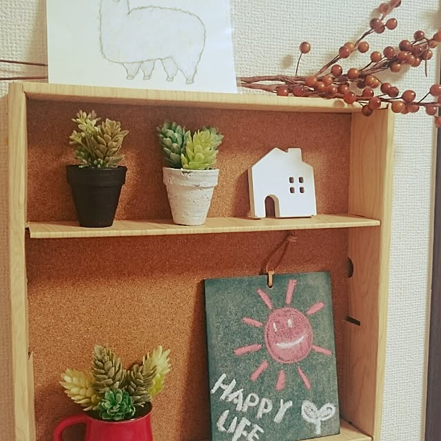壁/天井/一人暮らし/カフェ風/賃貸/賃貸でも楽しく♪...などのインテリア実例 - 2016-08-08 18:56:22