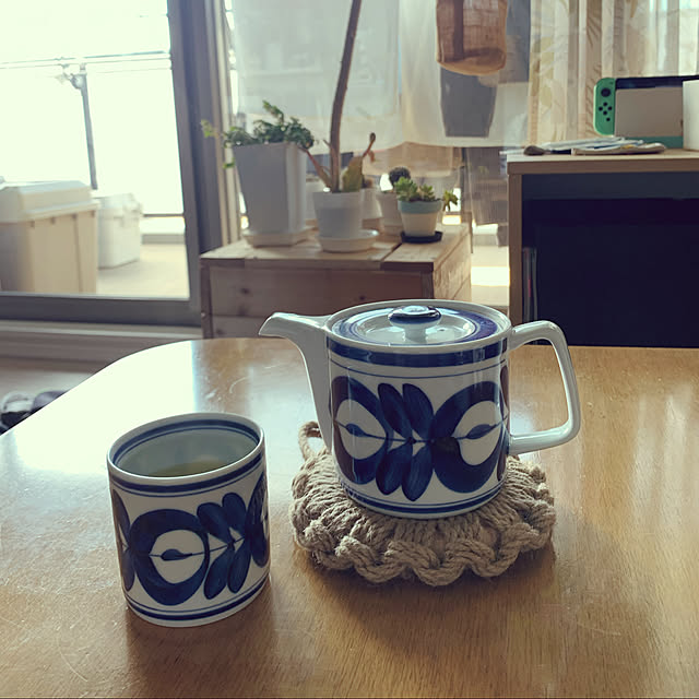 湯呑み/急須/玄米茶/コロナが早く終息しますように/コロナに負けるな！...などのインテリア実例 - 2022-02-07 09:53:11