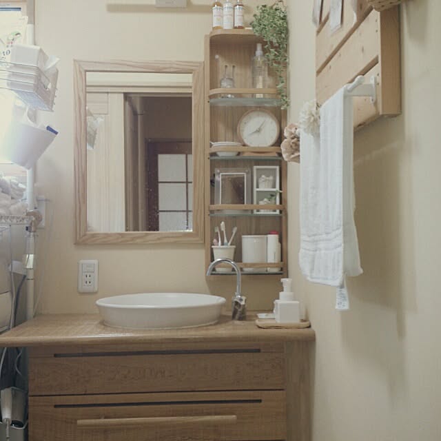 バス/トイレ/無印良品/洗面所/フェイクグリーンのインテリア実例 - 2013-09-09 15:16:52
