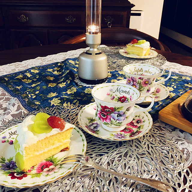 夏のテーブルコーディネート/見て頂きありがとうございます/二世帯住宅完全分離型/築16年目/手作りお誕生日ケーキ...などのインテリア実例 - 2021-09-12 23:04:53