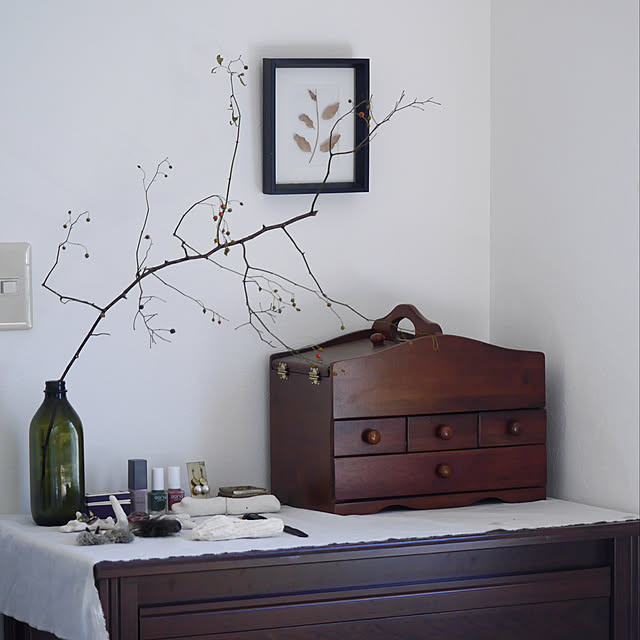 アクセサリーディスプレイ/裁縫箱/植物のある暮らし/ドライフラワーのある暮らし/IKEA...などのインテリア実例 - 2020-10-13 19:14:47