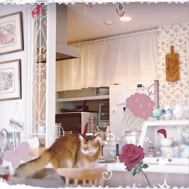 ナチュラル/カフェ風/アンティーク/キッチンのインテリア実例 - 2021-01-08 23:14:56