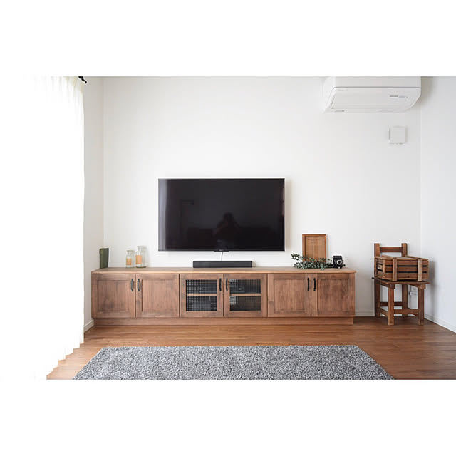 木箱/造作家具/テレビボード周り/テレビボード/一戸建て...などのインテリア実例 - 2019-07-02 19:46:23