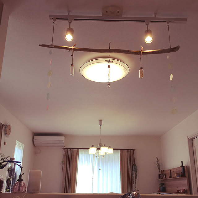 部屋全体/ナチュラル/ハンドメイド/照明/カフェ風...などのインテリア実例 - 2018-05-06 14:00:51