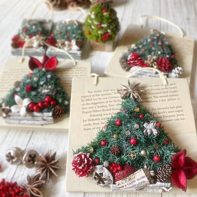 クリスマスツリー デコパージュのおすすめ商品とおしゃれな実例 クリスマスツリー デコパージュのおすすめ商品とおしゃれな実例