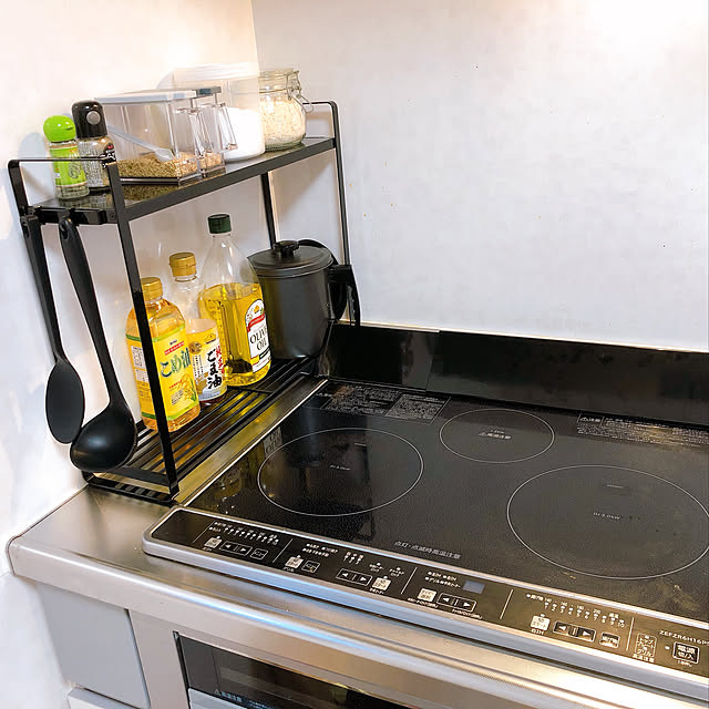 wakaの山崎実業-tower タワー(山崎実業) コンロ横ラック2段 Stove side rack キッチンラック キッチン収納 キッチン収納棚 キッチン収納ラックの家具・インテリア写真