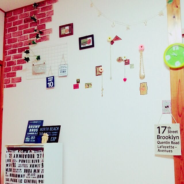 壁/天井/セリア/DIY/100均/雑貨のインテリア実例 - 2015-11-08 10:23:00