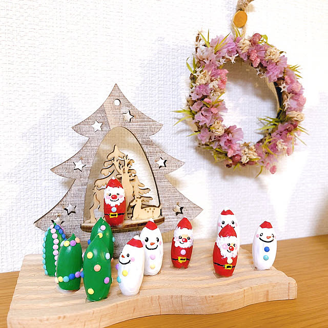 棚/どんぐり工作/どんぐり/どんぐり拾ったよ♪/クリスマス飾り...などのインテリア実例 - 2024-11-09 16:57:52