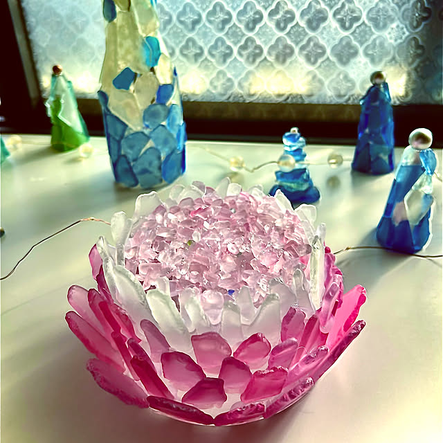 リビング/ソーラーライト/シーグラス花瓶/窓辺のインテリア/癒し空間...などのインテリア実例 - 2026-01-17 22:18:50