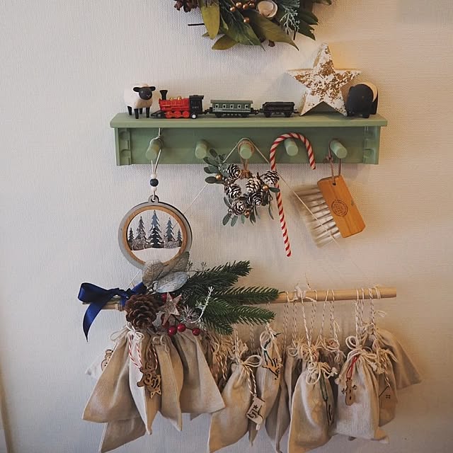 壁/天井/クリスマスインテリア/100均DIY/DIY/北欧...などのインテリア実例 - 2024-12-02 15:21:01
