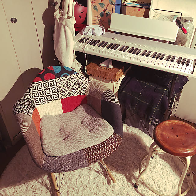 ロッキングチェア/キーボード/北欧/子供部屋風/部屋全体のインテリア実例 - 2022-04-19 18:43:50