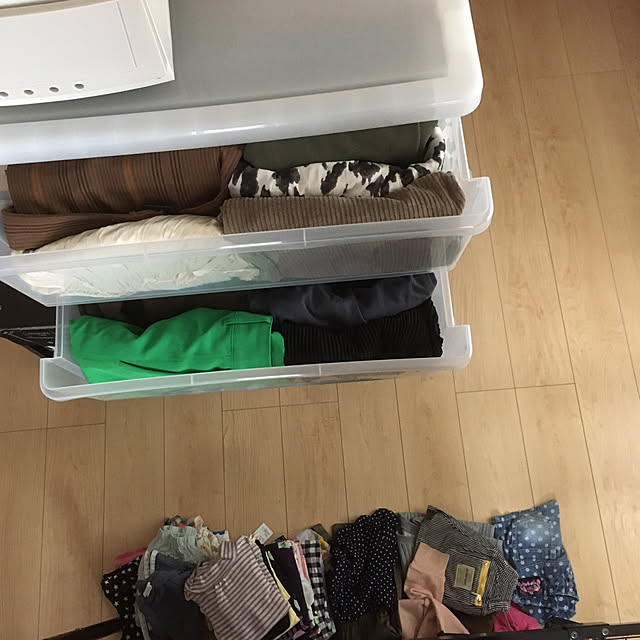 部屋全体/引き出し収納/収納/衣類収納/断捨離...などのインテリア実例 - 2024-01-18 12:20:30