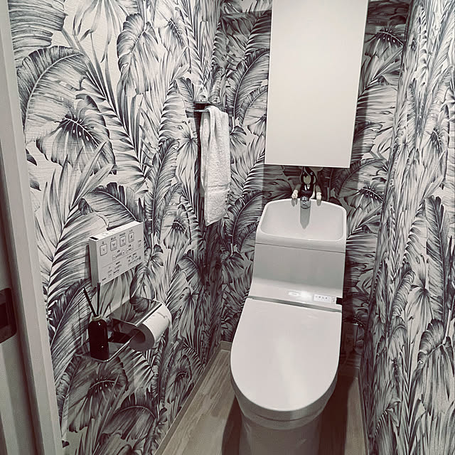 グレー/壁紙/トイレのインテリア/ホテルライク/1人暮らし...などのインテリア実例 - 2022-06-14 08:59:57