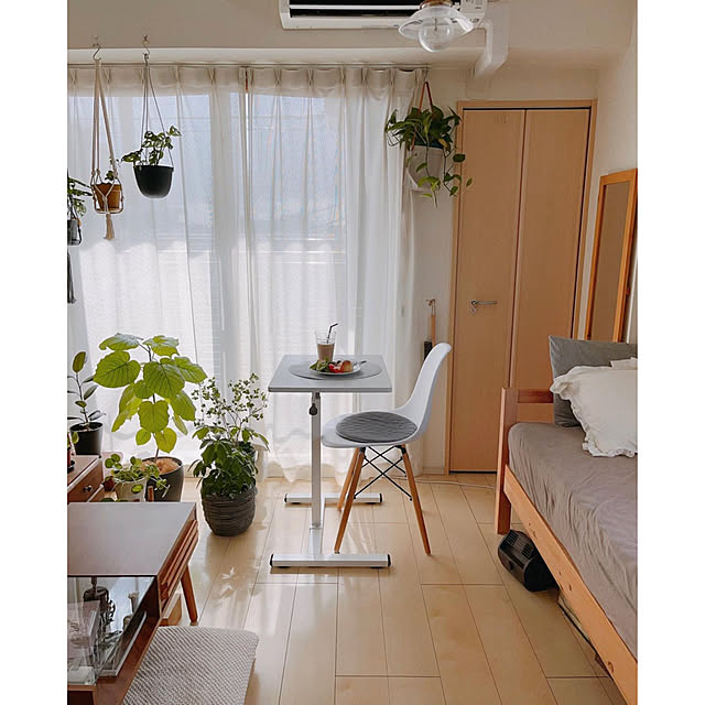 部屋全体/一人暮らしごはん/観葉植物/無印良品/ワンルーム...などのインテリア実例 - 2023-09-17 10:57:10