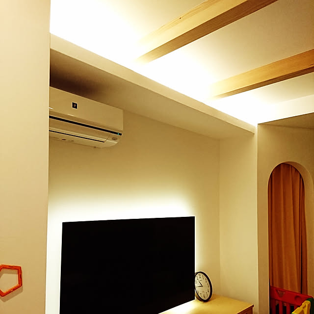 壁/天井/DIY/TV裏/LEDテープ/RoomClipアンケート...などのインテリア実例 - 2020-02-15 22:10:19