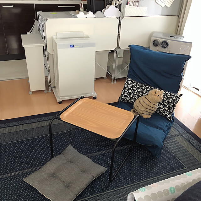 Emiの無印良品-スチールユニットシェルフ・スチール棚セット・ミニ・グレーの家具・インテリア写真