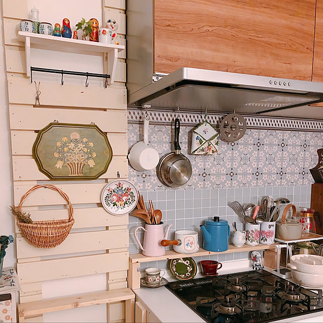 昭和レトロ 小さなキッチンのおしゃれなインテリア・部屋・家具