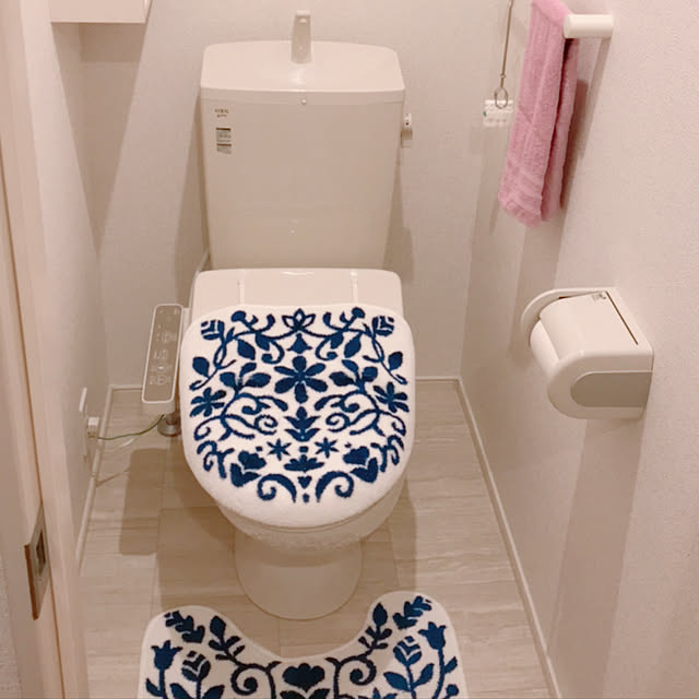バス/トイレ/トイレカバー/賃貸アパート/賃貸でも楽しく♪のインテリア実例 - 2018-09-07 22:11:52