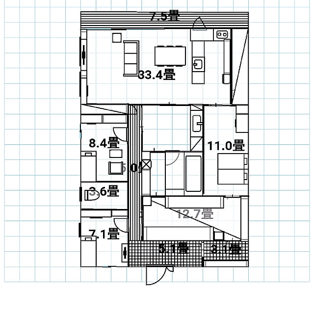 部屋全体のインテリア実例 - 2020-04-19 23:23:54