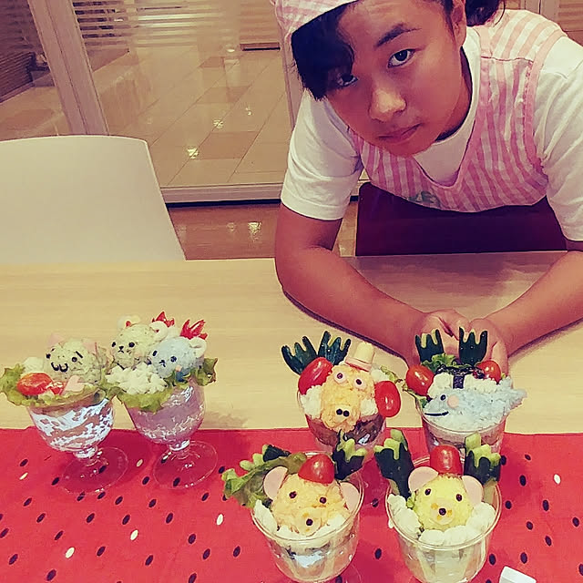 キッチン/デコ。/夏休みの宿題/ダイソー/セリア...などのインテリア実例 - 2019-08-03 23:39:52