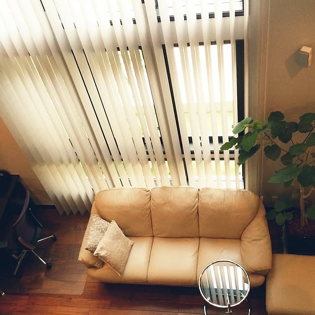 部屋全体/吹き抜けリビング/バーチカルブラインド/ソファのインテリア実例 - 2016-10-24 14:56:24