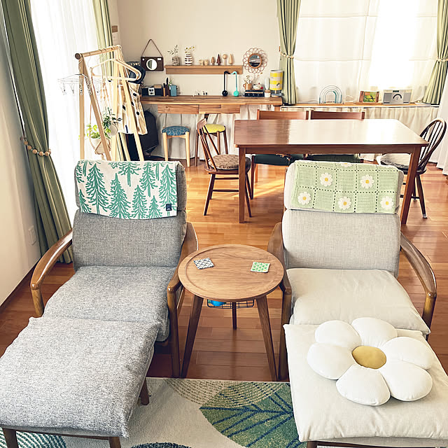 部屋全体/浜本工芸のソファー/モチーフ編み/ひざ掛け/フランフラン...などのインテリア実例 - 2025-07-08 16:10:28