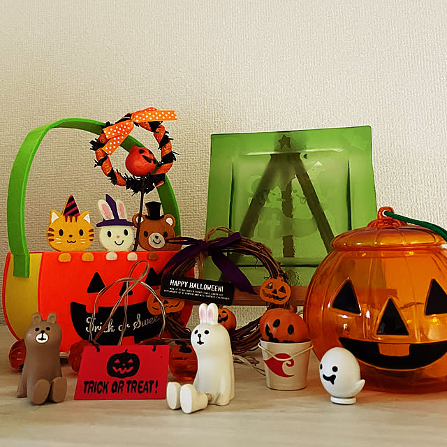 玄関/入り口/ハロウィン/100均のインテリア実例 - 2023-10-29 21:29:14