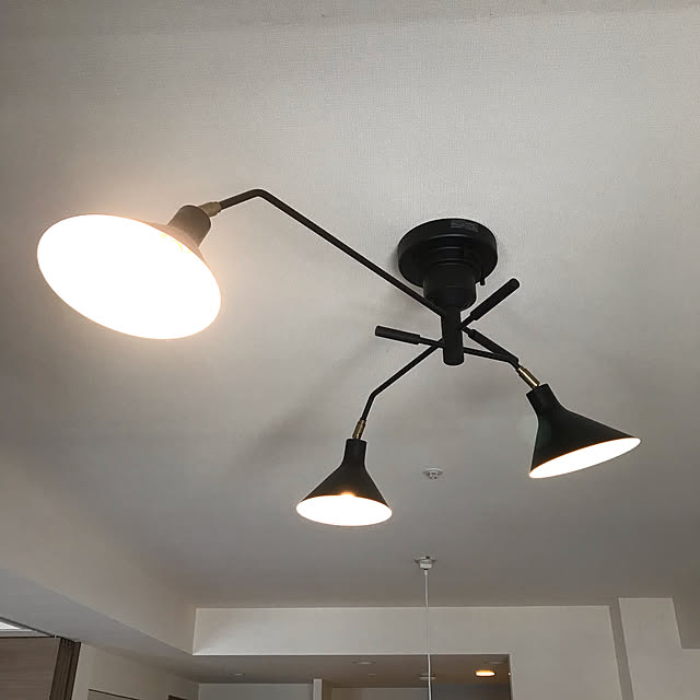 RONNE ロネ 3灯 リモコン付 アーム可動式 シーリングライト LED RONNE ロネ 3灯 リモコン付 アーム可動式 シーリングライト LED