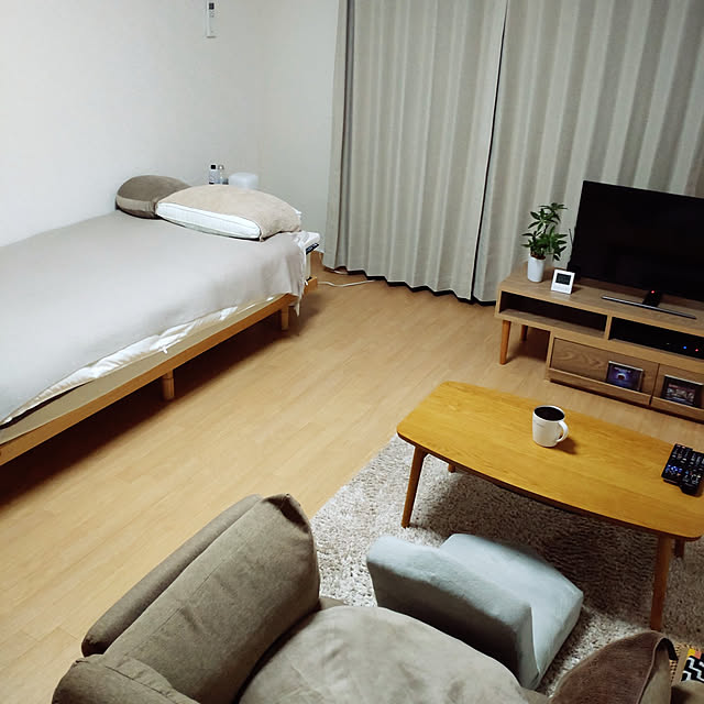 部屋全体/一人暮らし/ナチュラルのインテリア実例 - 2022-05-08 20:23:05