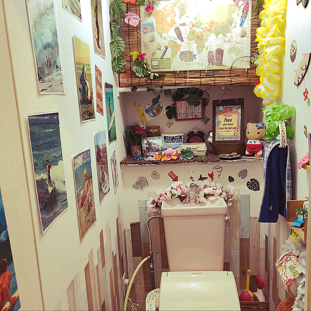 ハワイアンインテリア/ダイソー/雑貨/バス/トイレのインテリア実例 - 2020-03-26 17:25:24
