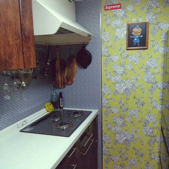キッチン/壁紙屋本舗/DIY/ニトリのインテリア実例 - 2020-01-05 21:28:52