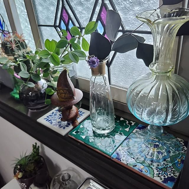 花瓶 クリスマスガラス フラワーベース レトロな花瓶 花瓶 なら