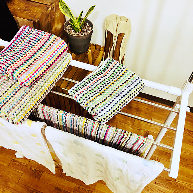 nya-のタオルの問屋-IMAMURA フェイスタオル 色おまかせ 34x81cm 残糸タオル 10枚入の家具・インテリア写真