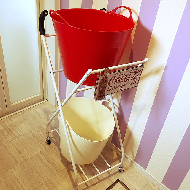 洗濯カゴ/ランドリーカート/コカコーラ/コーラ/バス/トイレのインテリア実例 - 2019-04-18 22:39:23