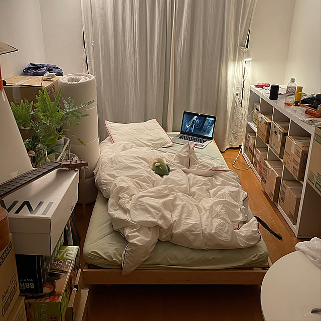 reikaのイケア-[IKEA/イケア/通販]KALLAX カラックス シェルフユニット, ホワイト【北欧・キャビネット・ディスプレイラック・オープンシェルフ】[I](d)(20351884)の家具・インテリア写真