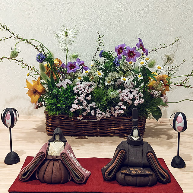 棚/ひな祭り/いつもいいねありがとうございます♡/マンション暮らし/春の野原アレンジメント...などのインテリア実例 - 2023-03-04 12:29:10