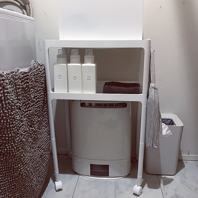 洗濯機周り/洗面所/バス/トイレ/ニトリ/洗剤ボトル...などのインテリア実例 - 2021-08-12 13:02:23