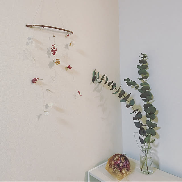 部屋全体/ドライフラワー/ハンドメイド/観葉植物のインテリア実例 - 2018-02-04 19:56:02
