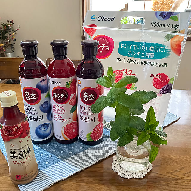 miporinの-ミチョ 美酢 選べる3本セット 900ml CJ 飲むお酢 ★アセロラ味新登場♪の家具・インテリア写真