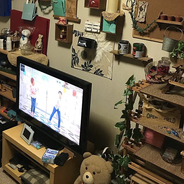 リビング/100均/DIY/雑貨/フェイクグリーン...などのインテリア実例 - 2017-11-08 10:31:11