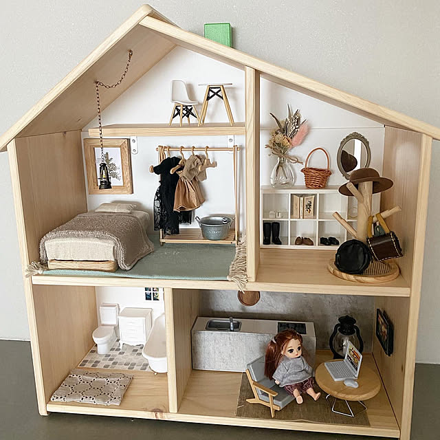 □ドールハウス□12分の1 建具の無い部屋(白色壁紙/白色)生地 □ドールハウス□12分の1 建具の無い部屋(白色壁紙/白色)生地